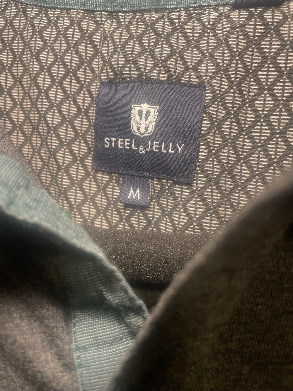 STEELS & JELLY Polo Men's Dark Gray Polo Shirt with Contrast Trim - Picture 4 of 10